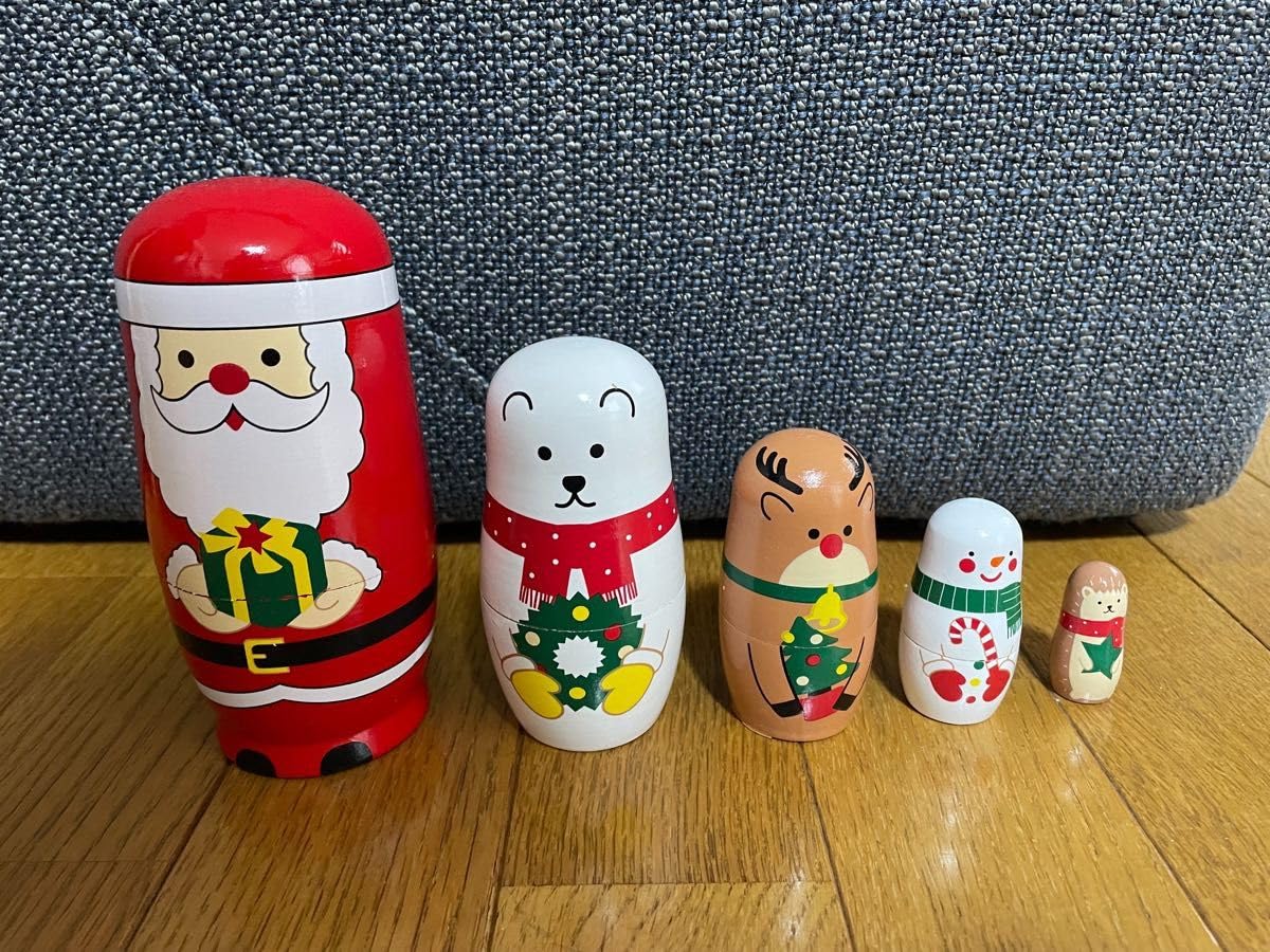 入手困難 ニトリ クリスマス マトリョーシカ サンタ アニマル レア